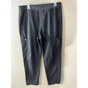 Figs Scrub Pant Mens Size Large Black Axim Cargo Technical Collection T2001